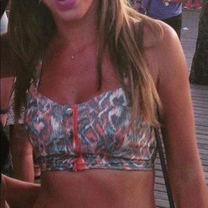Gorgeous light denim cropped top